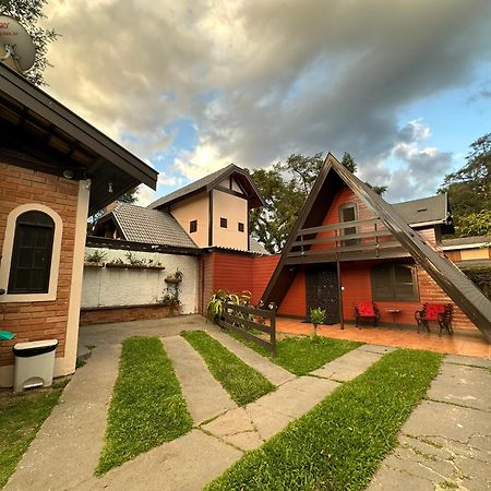 Chale Pinot Com Lareira Villa Campos do Jordao Bagian luar foto